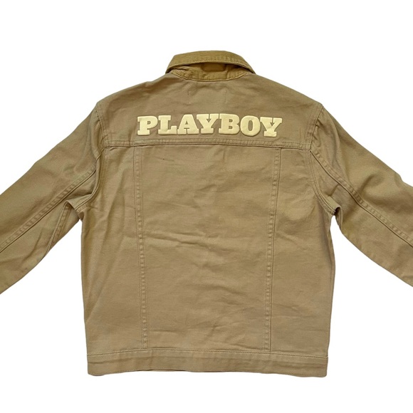 PLAYBOY x PACSUN Pumice Stone Vintage Fit Denim Jacket Size Men’s S, M - Picture 2 of 11